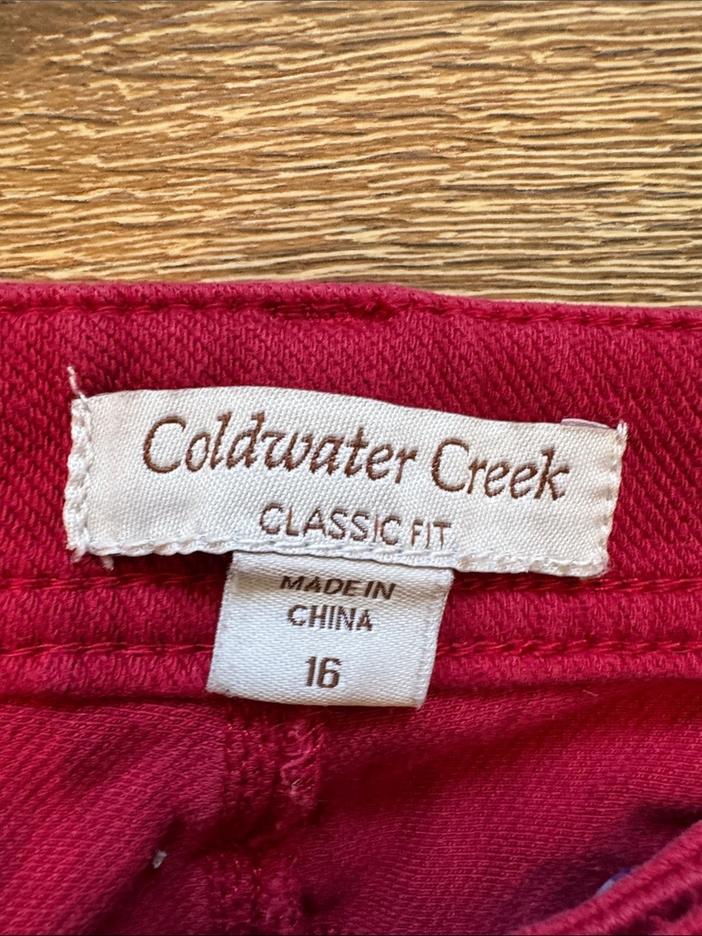 Coldwater Creek Scarlet Classic Fit Pants Size: 16 B187 - Picture 2 of 7